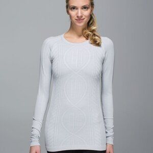 Lululemon Rest Less Pullover Heathered Silver Spoon